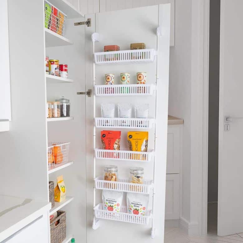 adjustable over the door pantry organizer