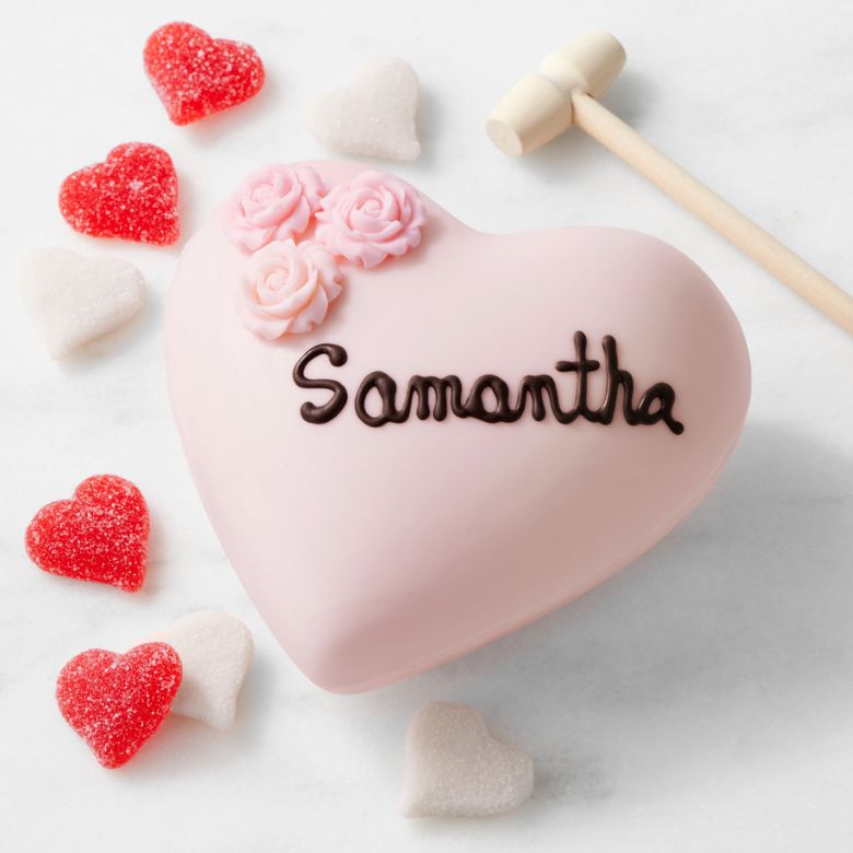 personalized chocolate breakable heart