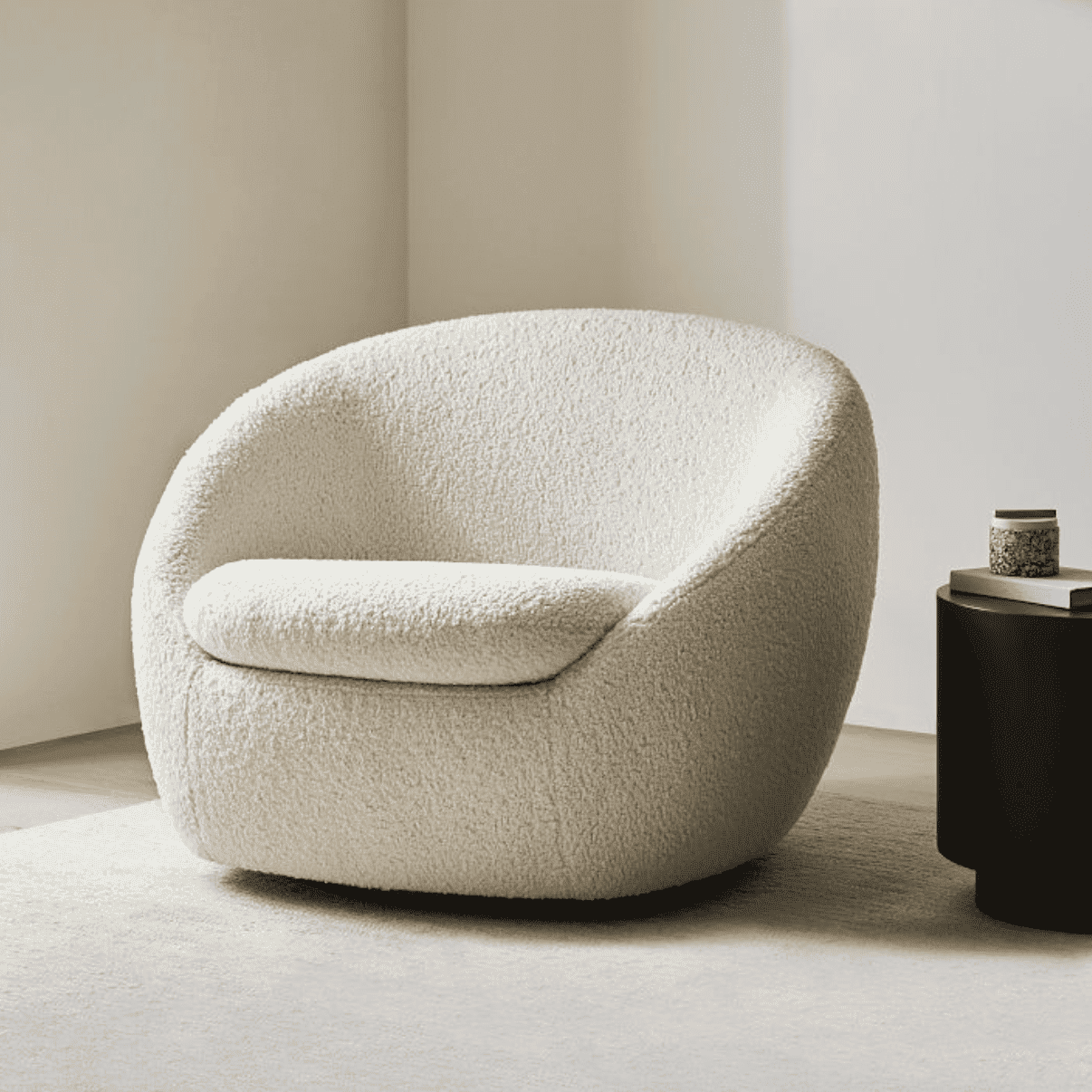 west elm cozy swivel chair