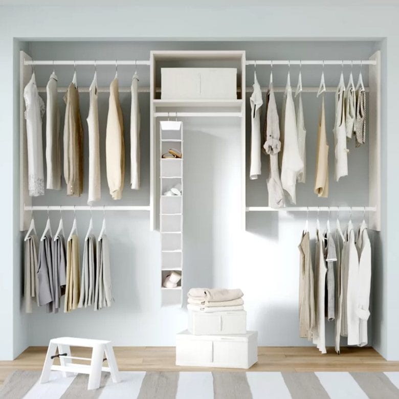 dotted line closet organization ideas