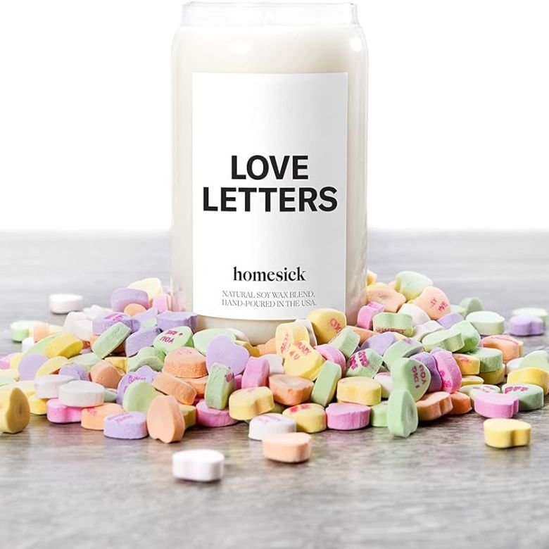 love letters scented candle