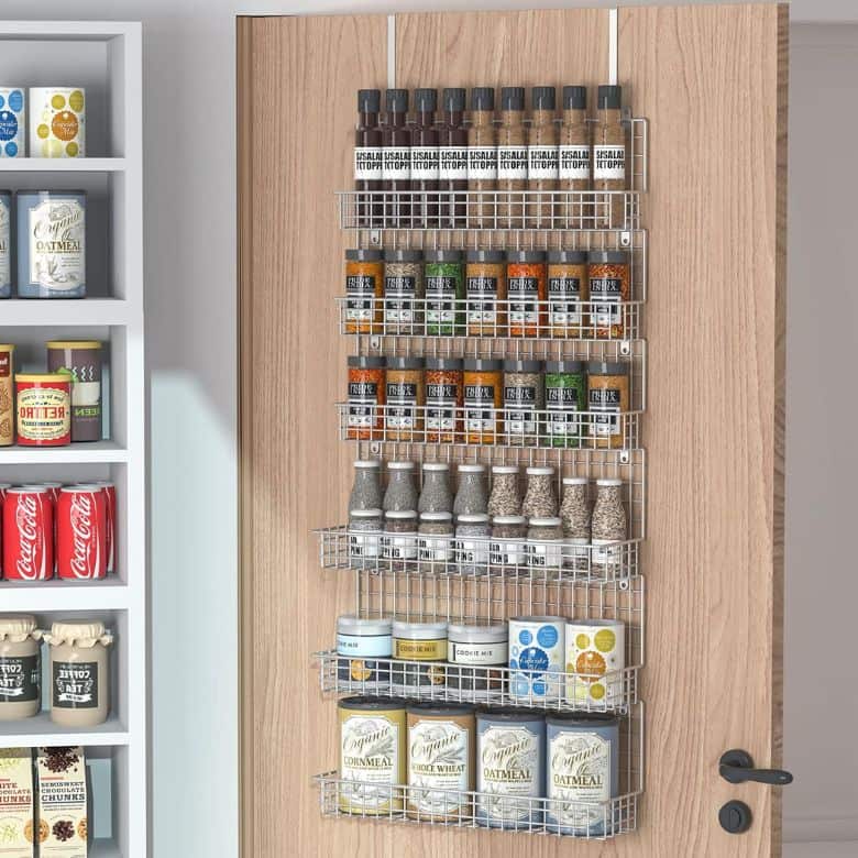 over the door spice rack