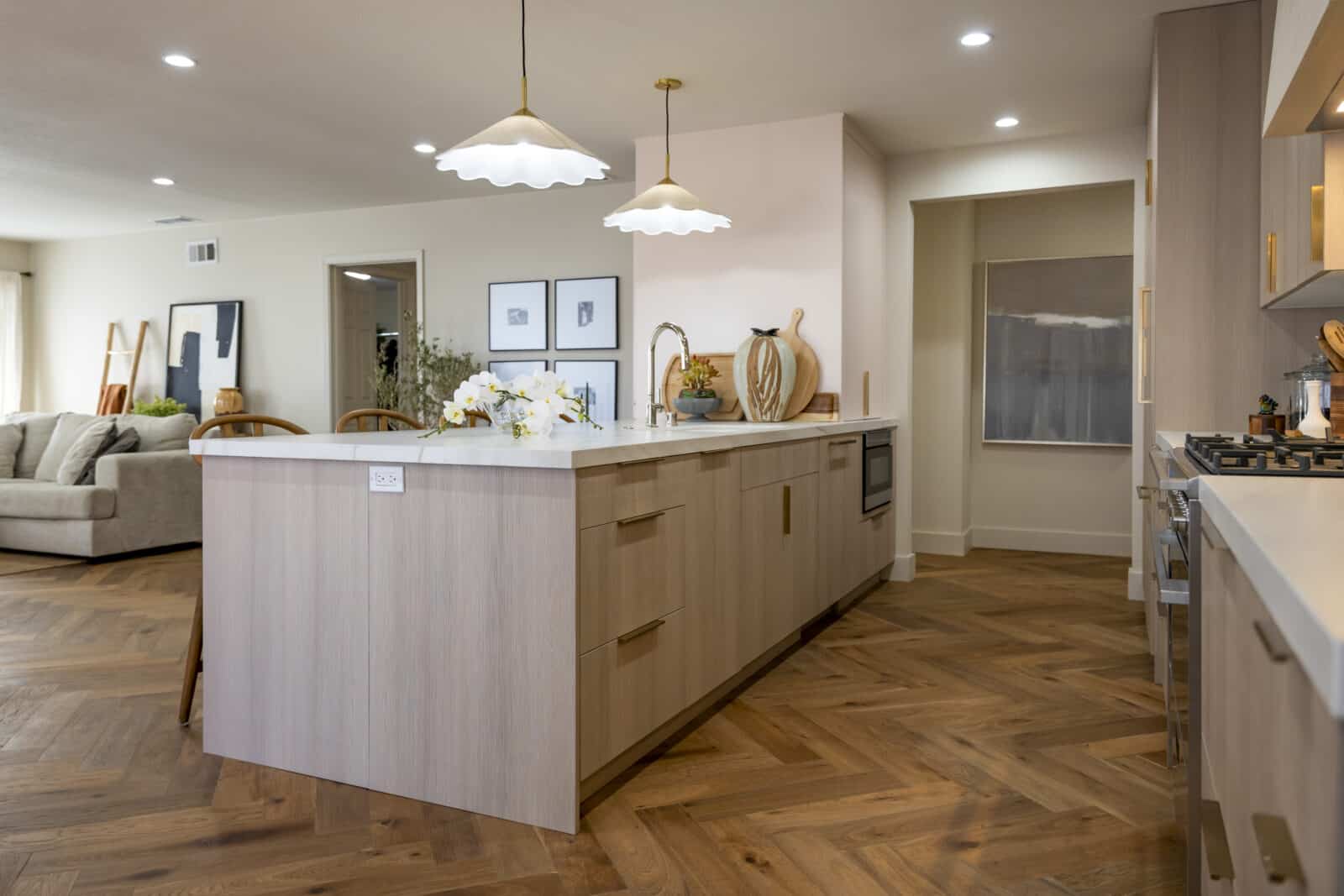 kitchen island after