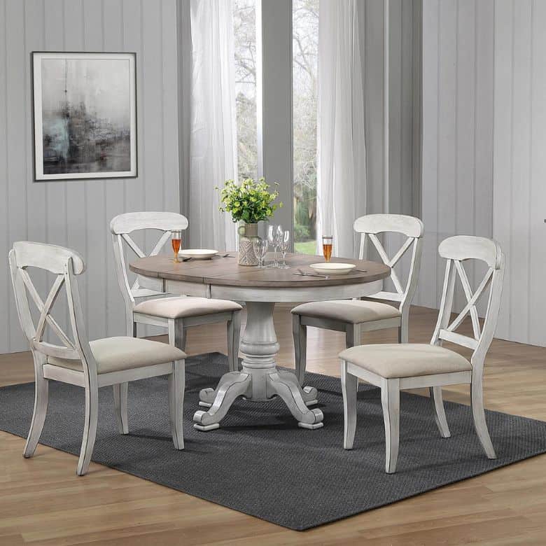 Malachy 5-Piece Extendable Pedestal Dining Set