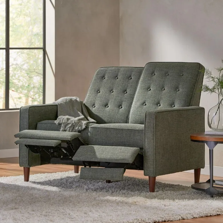 gray reclining sofa