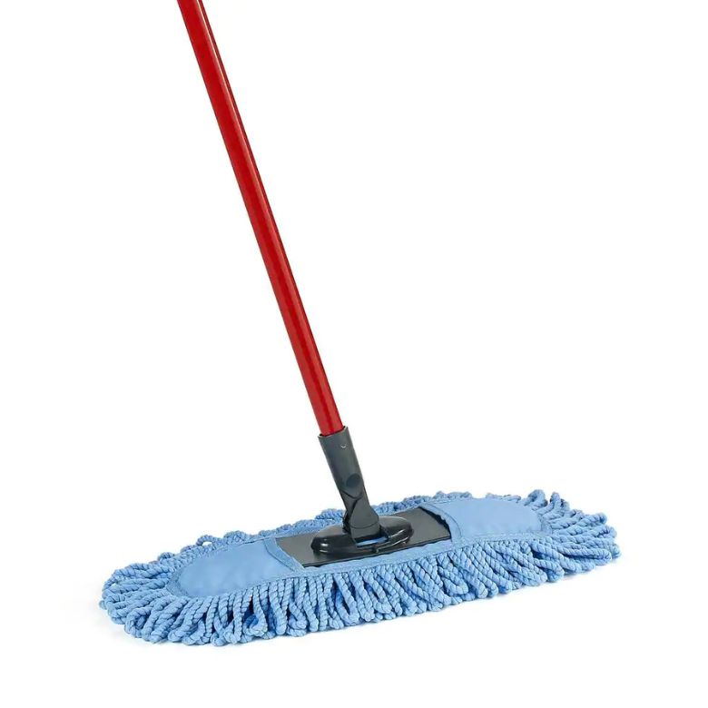 blue hardwood floor duster mop