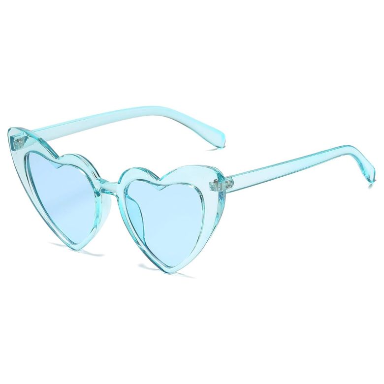blue heart glasses
