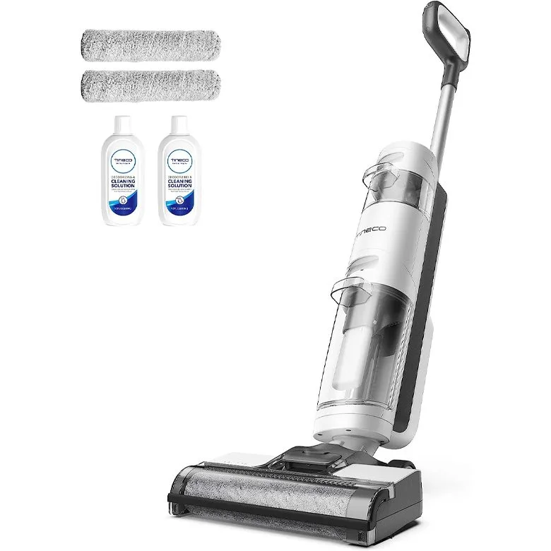 Tineco iFLOOR 3 Breeze Complete Wet Dry Vacuum Cordless Floor Cleaner and Mop One-Step Cleaning for Hard Floors