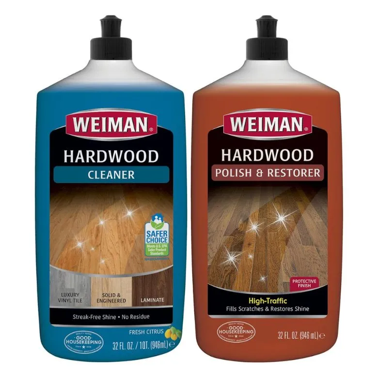 Weiman Hardwood Floor Cleaner and Polish Restorer Combo