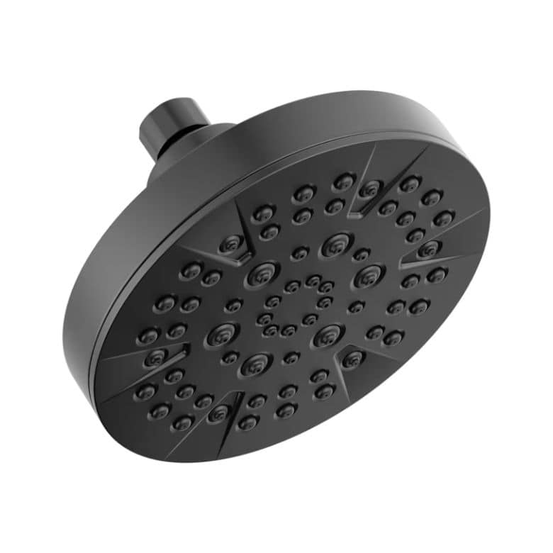 Delta Saylor Matte Black Round Fixed Shower Head