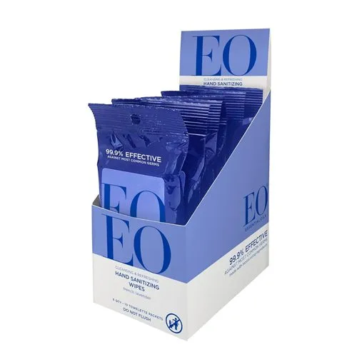 eco friendly hand sanitizing wipes with essential oils