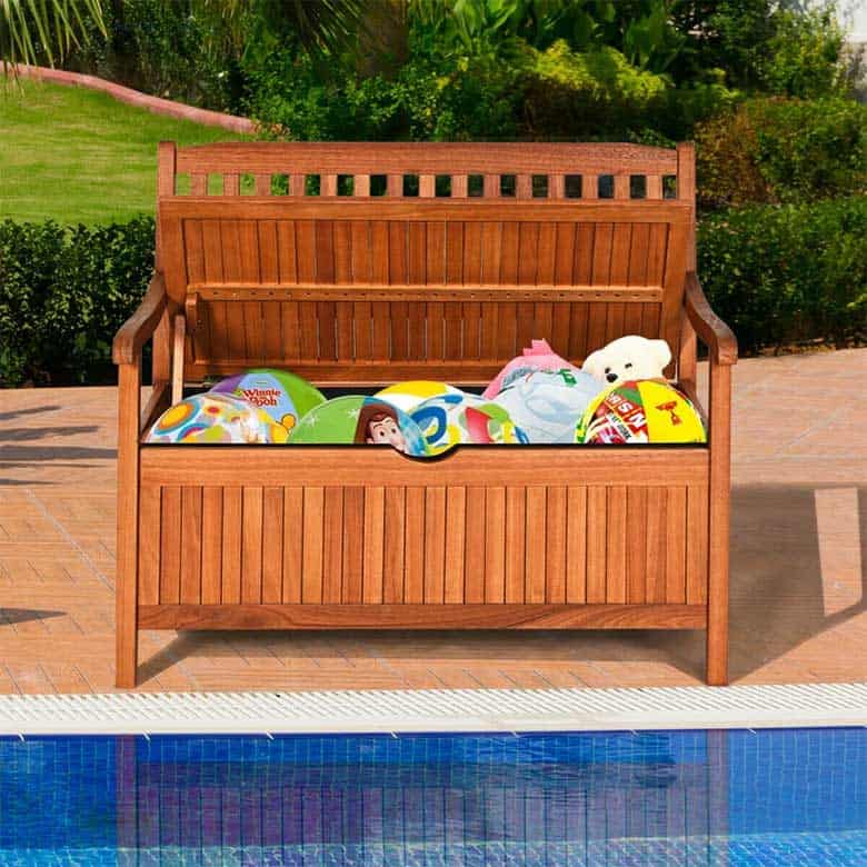 outdoor storage bench