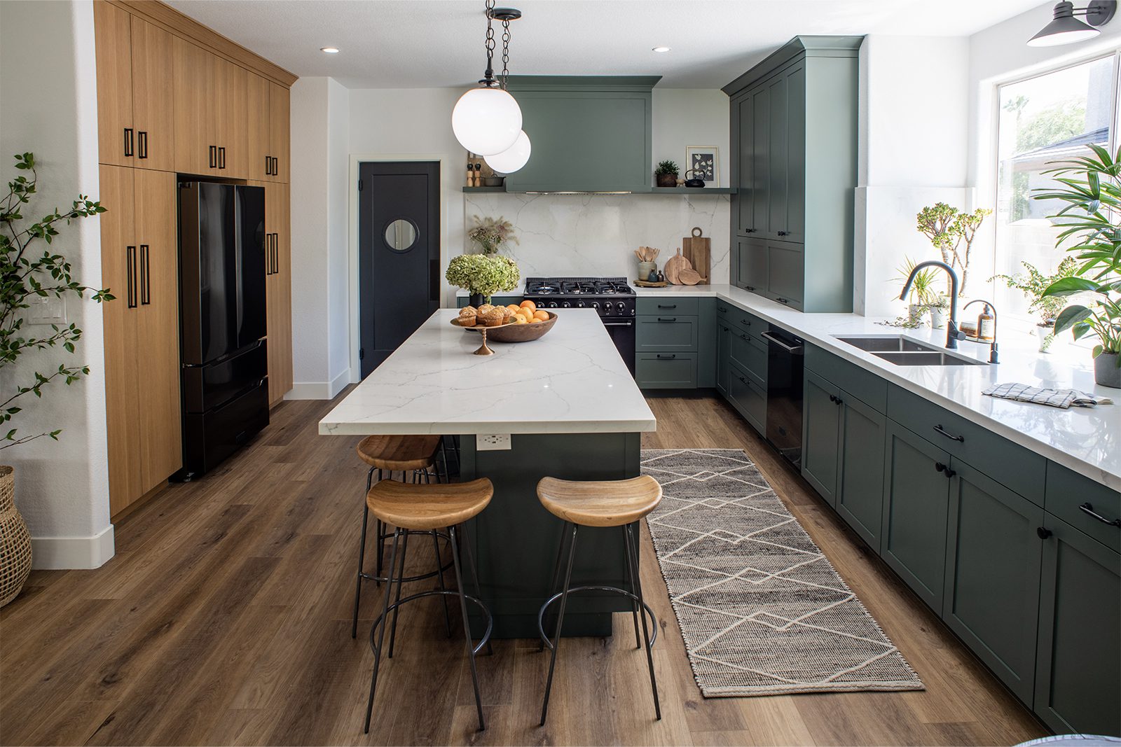 property brothers forever home kitchen reveal with wood interior and modern fixtures