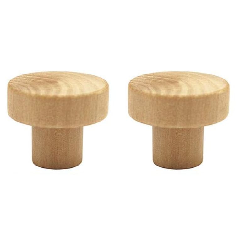 Round Unfinished Wood Drawer Knobs