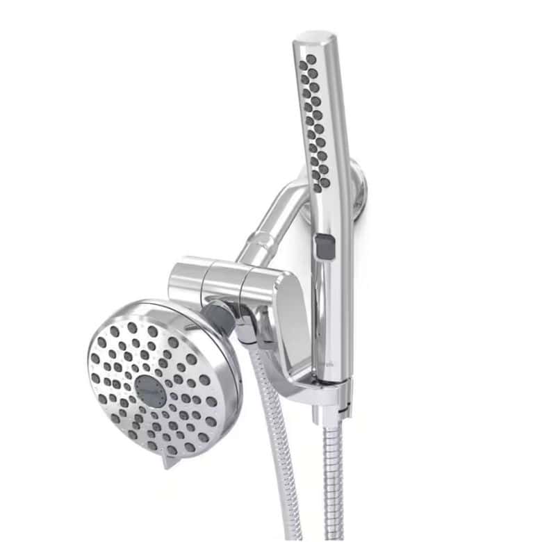 12-Spray Shower Head and Handheld Shower Head in Chrome