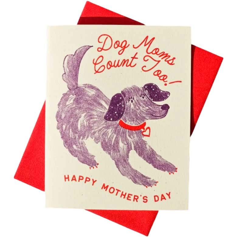 dog mom mother's day card
