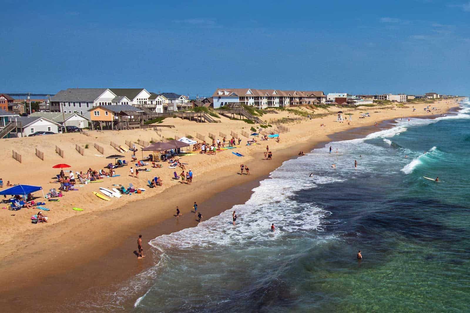 beach at nags head, outer banks, north carolina