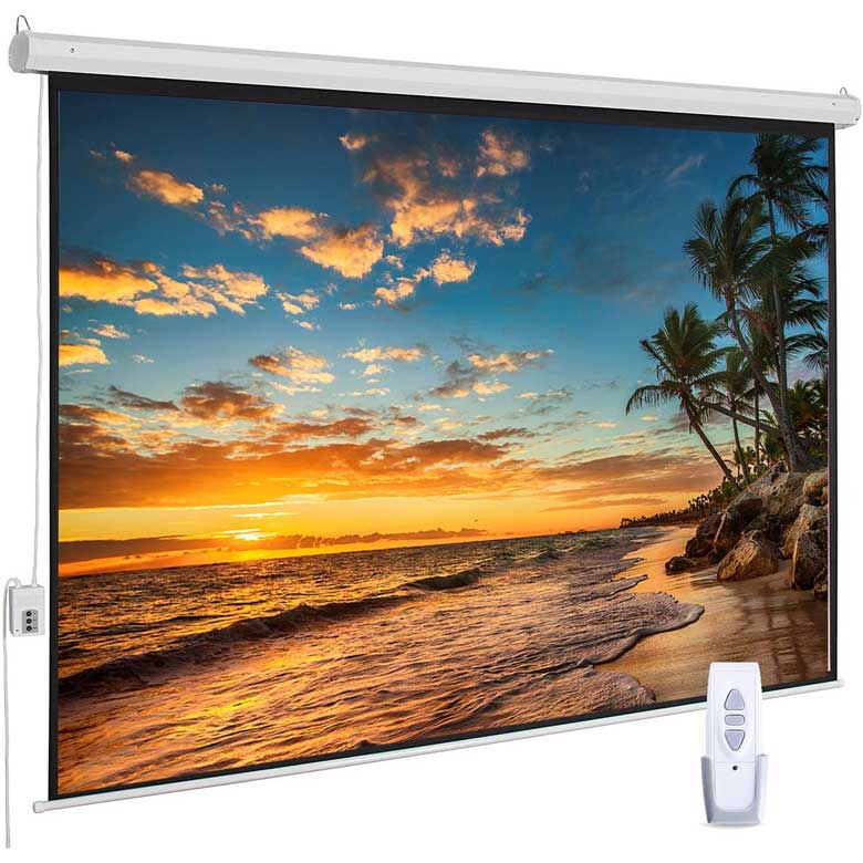Auto Motorized Projector Screen with Remote Control