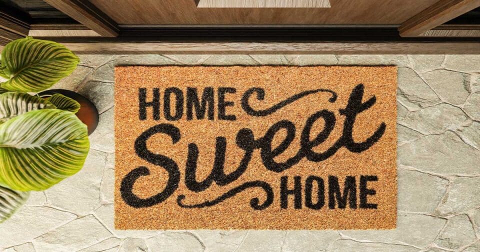 best custom doormats, home sweet home