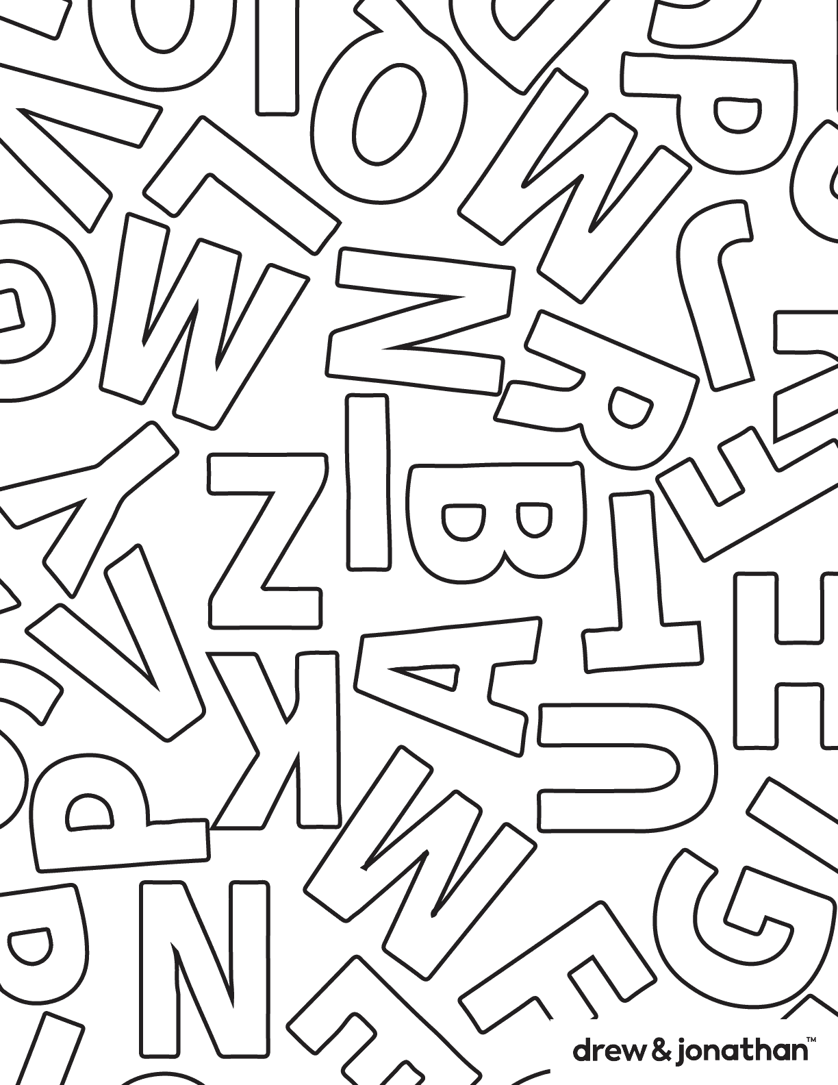 back to school coloring pages for kids Alphabet Coloring Page