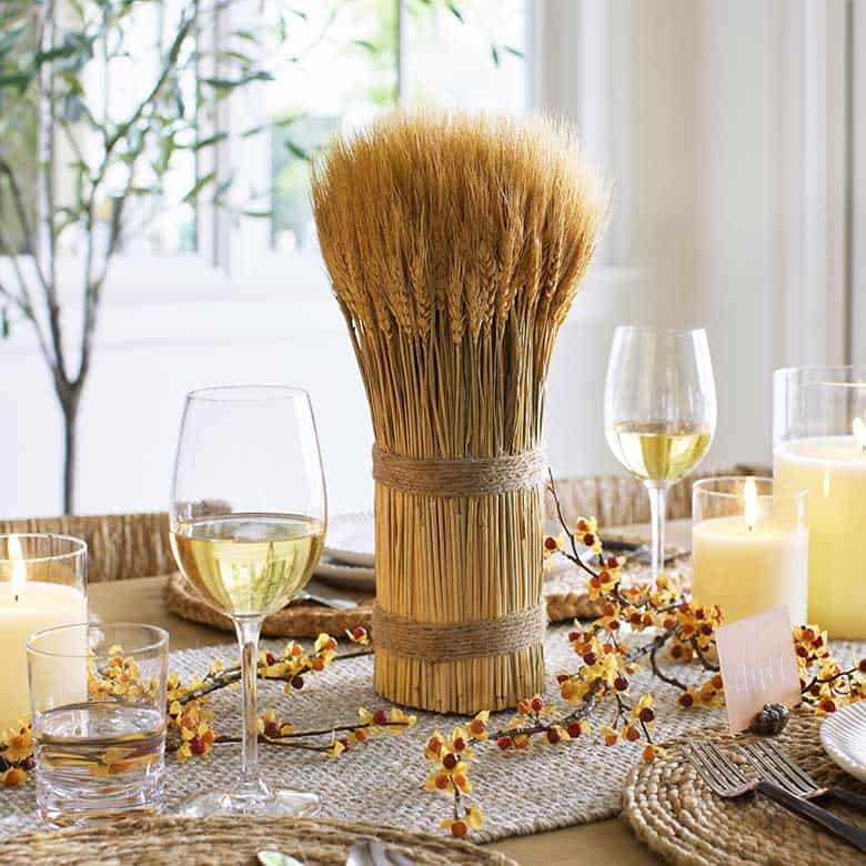 wheat bundle thanksgiving decorations