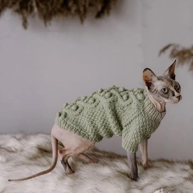 Cat wool sweater hot sale