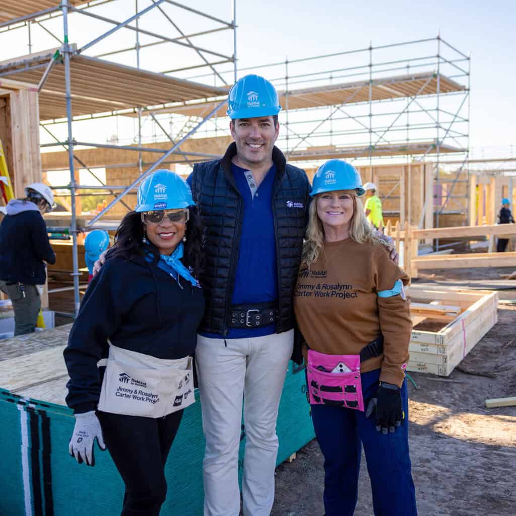 jonathan scott on site at the carter work project for habitat for humanity