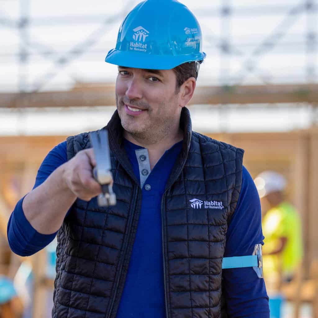 jonathan scott on site at the carter work project for habitat for humanity