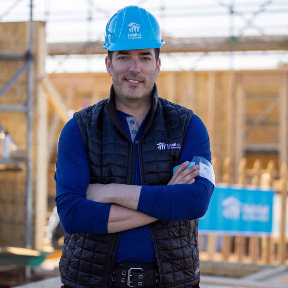 jonathan scott on site at the carter work project for habitat for humanity