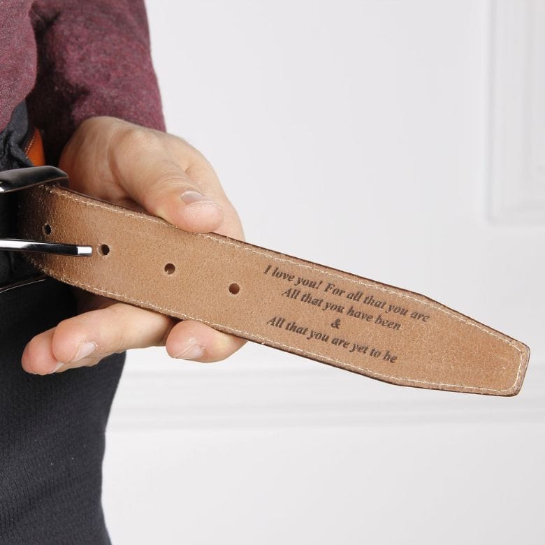 engraved belt