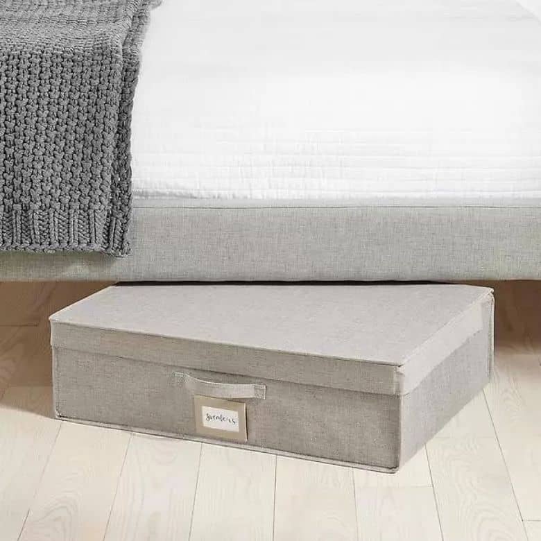 gray underbed storage box