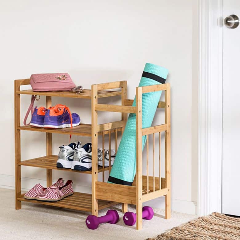 bamboo entrway organizer