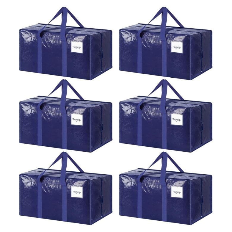 blue heavy duty storage bags