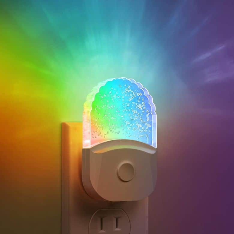 multi-colored plug in nightlight