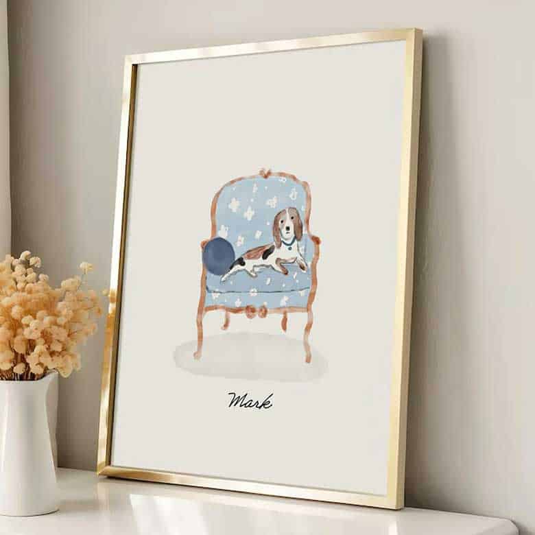 custom pet wall art