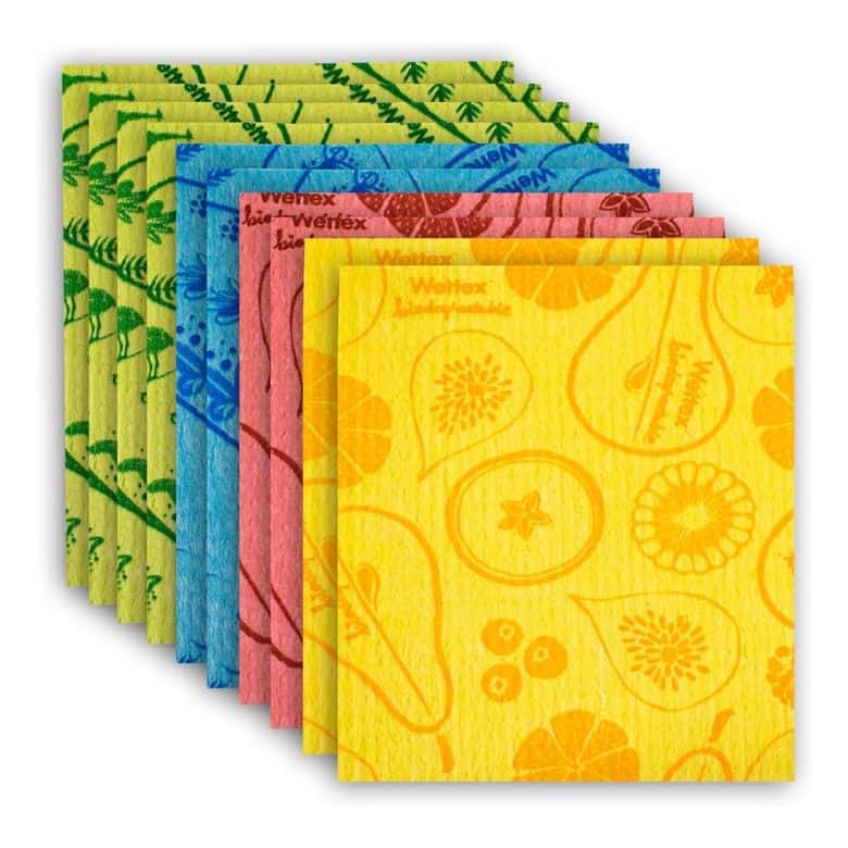 multi-colored swedish dishcloths