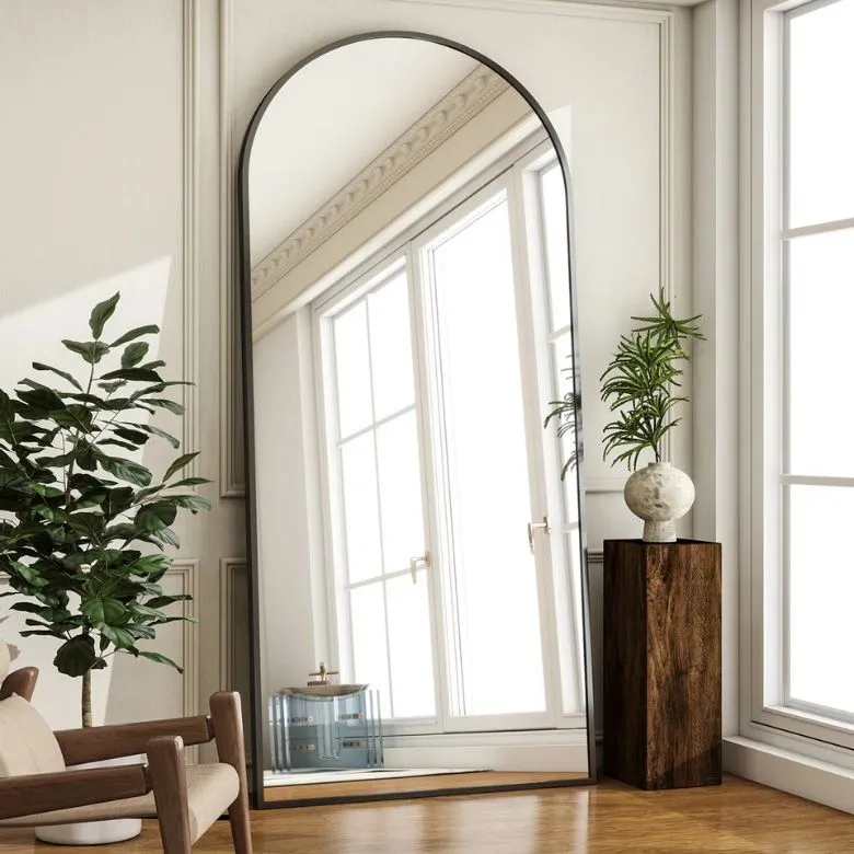 Arch Floor Mirror with Stand