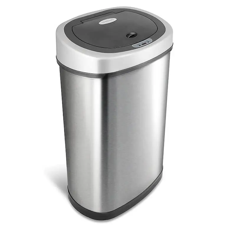 Nine Stars 13.2 Gallon Stainless Steel Motion Sensor Trash Can