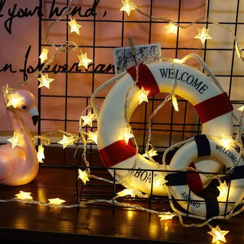 LED star string lights