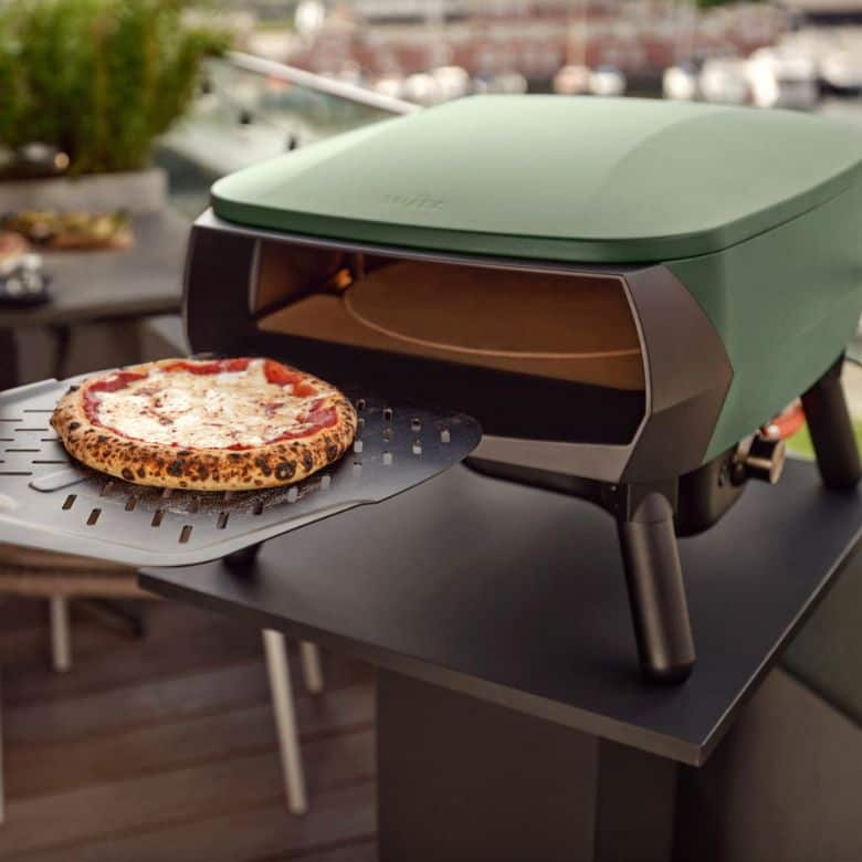 Matte Green Witt PICCOLO Rotante Gas Powered Pizza Oven