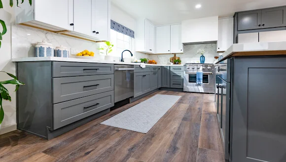 Kitchen with hardwood floors